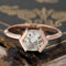 1.09ct Hexagonal Cut Diamond Half-Bezel Solitaire, GIA FBGY