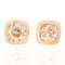 1.09ctw Old Mine Cut Diamond Bezel Stud Earrings