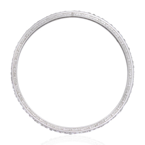 11.00ctw Edwardian Antique Old European Cut Diamond Bangle