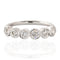 1.10ctw Old European Cut Diamond Bezel 6-Stone Band