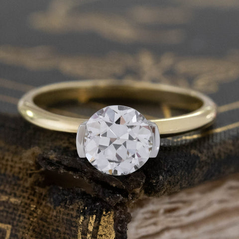 1.12ct Old European Cut Diamond Solitaire, GIA G VVS2