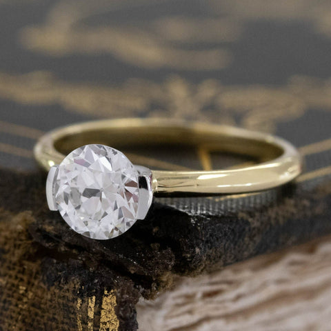 1.12ct Old European Cut Diamond Solitaire, GIA G VVS2