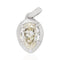 1.13ct Pear Cut Diamond Collet Charm