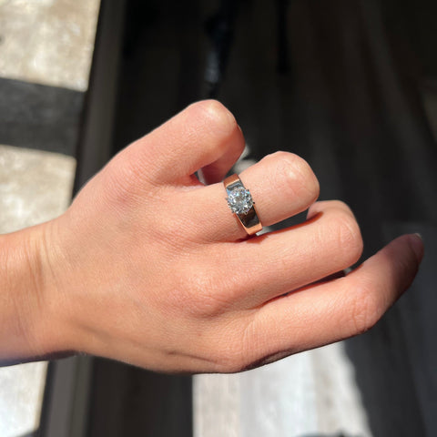 1.14ct Vintage Old European Cut Diamond Solitaire