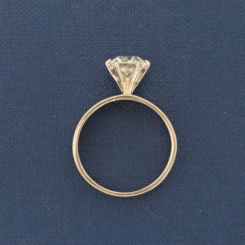 1.14ct Vintage Old European Cut Diamond Solitaire