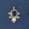 1.15ctw Antique Diamond & Sapphire Charm