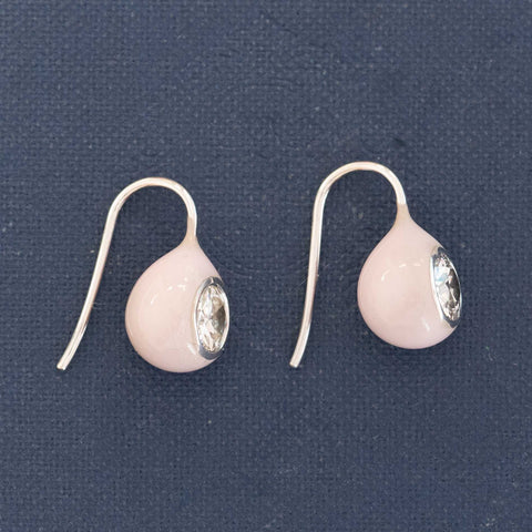 1.15ctw Old European Cut Diamond "Dot" Earrings