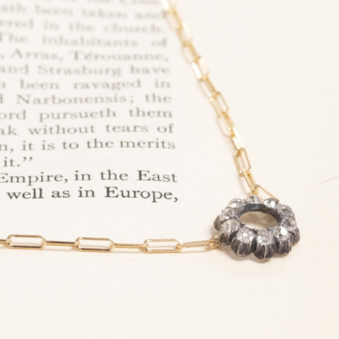 1.15ctw Victorian Diamond Flower Pendant