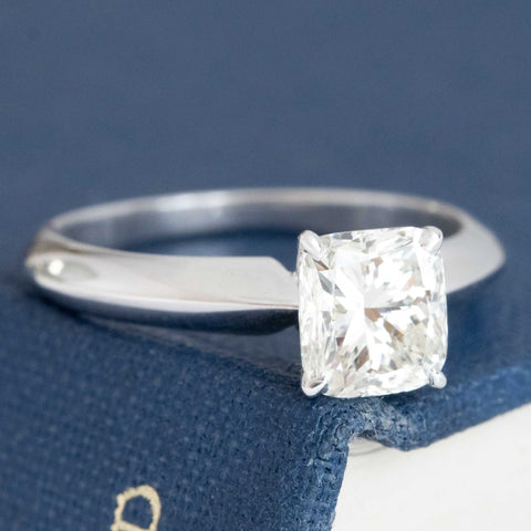 1.16ct Cushion Cut Diamond Solitaire, GIA L SI1