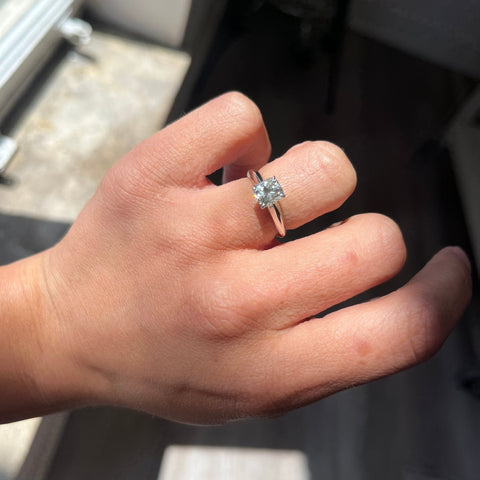 1.16ct Cushion Cut Diamond Solitaire, GIA L SI1
