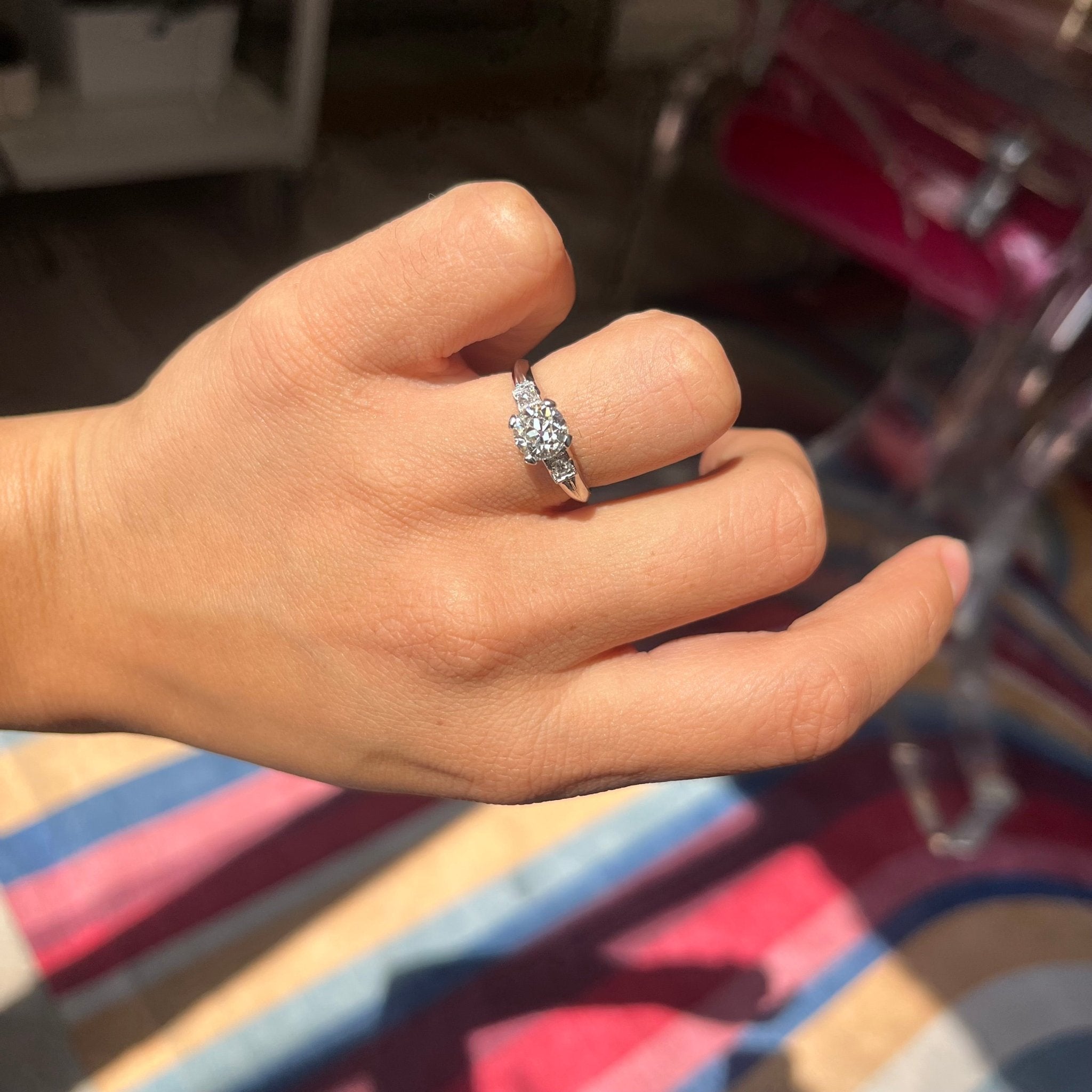 1.16ct Old European Cut Diamond Solitaire, GIA K VS2