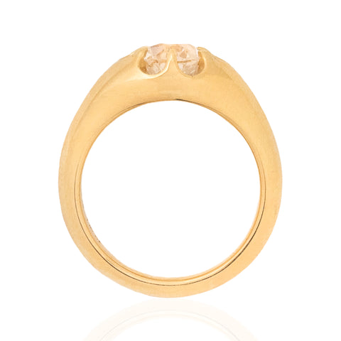 1.16ct Old Mine Cut Diamond Belcher Solitaire, GIA