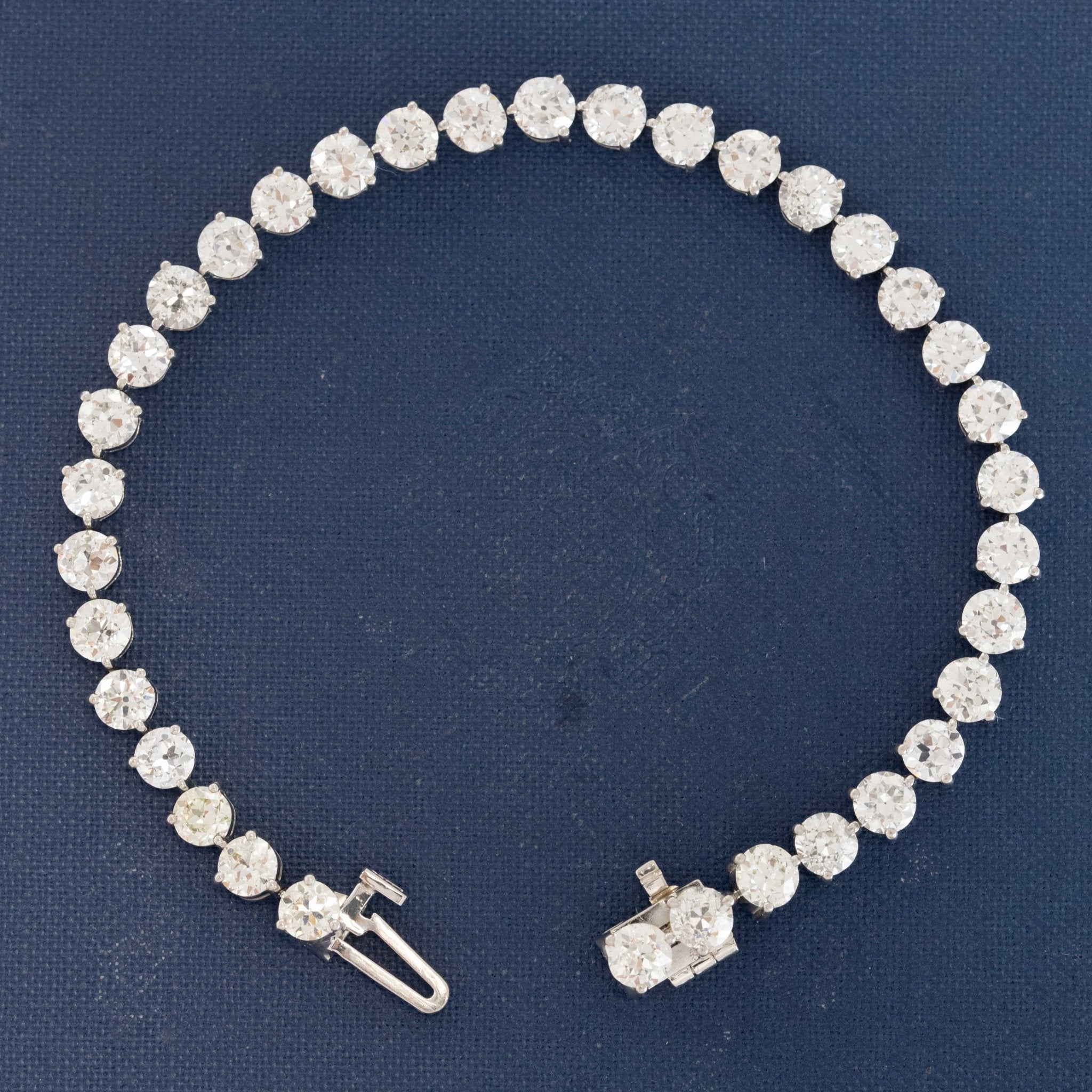 11.77ctw Old European Cut Diamond Tennis Bracelet