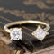 1.17CTW OLD EUROPEAN & FRENCH CUT DIAMOND TOI ET MOI