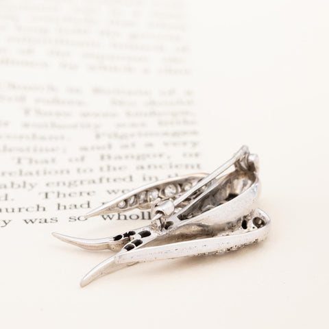 1.17ctw Victorian-era Diamond Swallow Bird Brooch