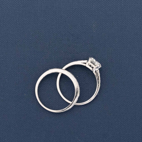 1.18ctw Vintage Round Diamond Wedding Set by Tiffany & Co.