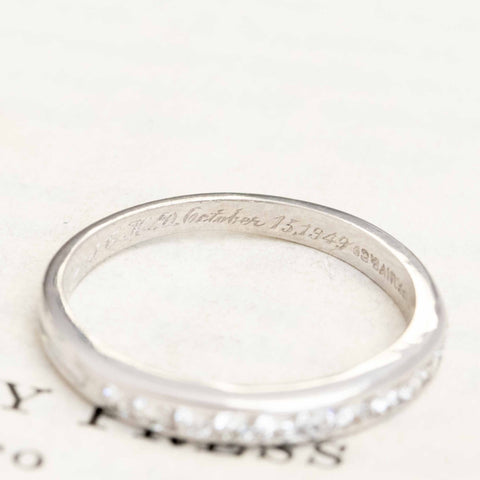 1.18ctw Vintage Round Diamond Wedding Set by Tiffany & Co.