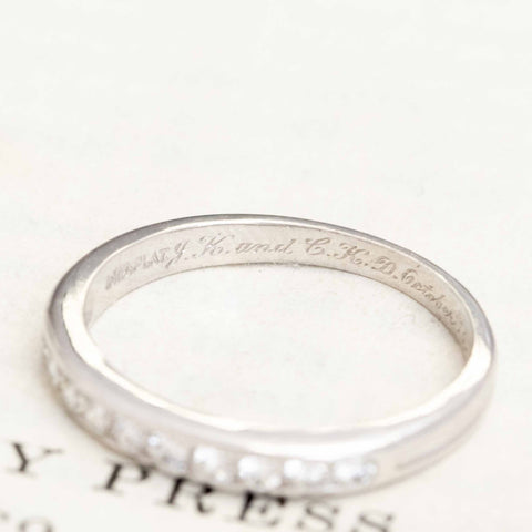 1.18ctw Vintage Round Diamond Wedding Set by Tiffany & Co.