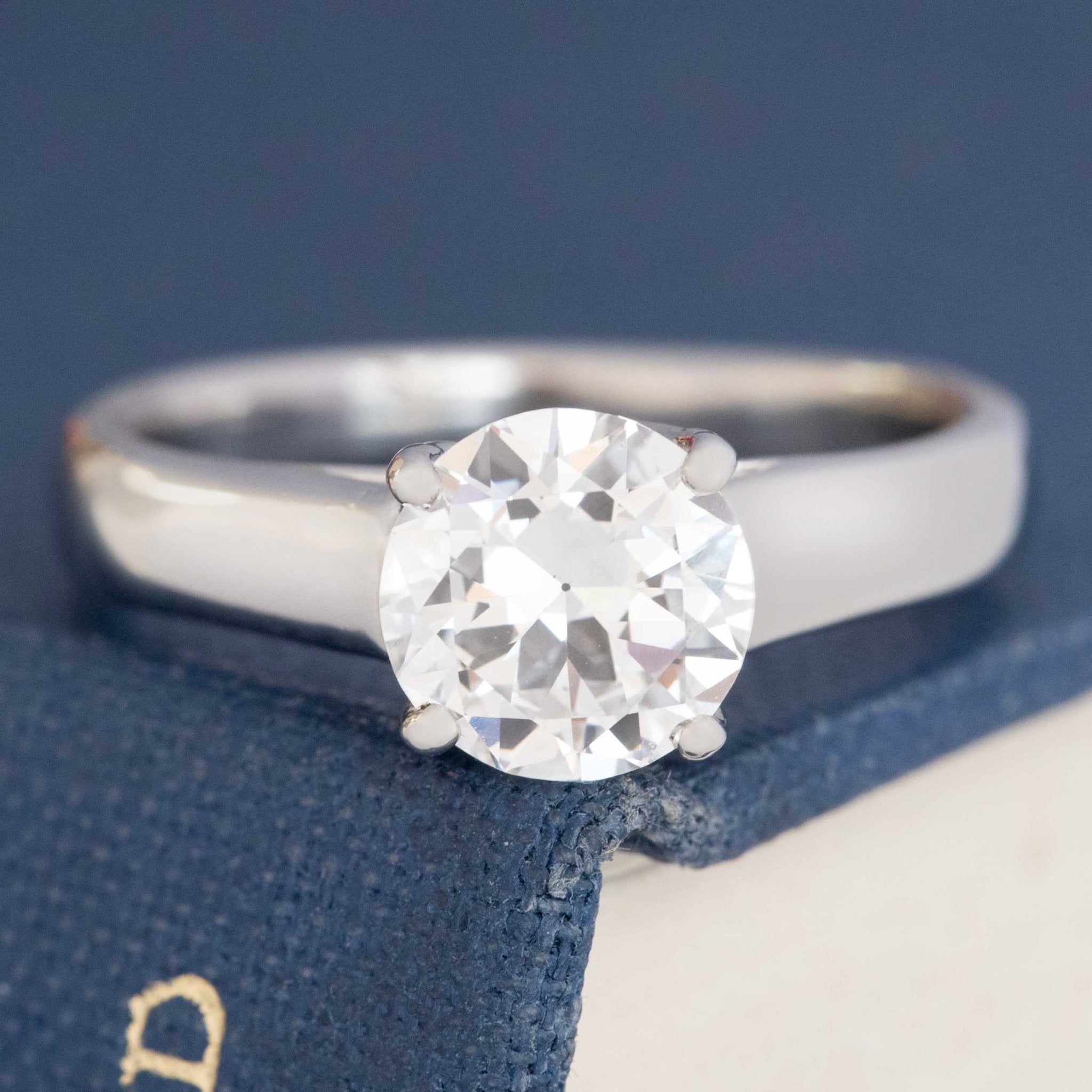 1.19ct Transitional Cut Diamond Solitaire, GIA E VS1