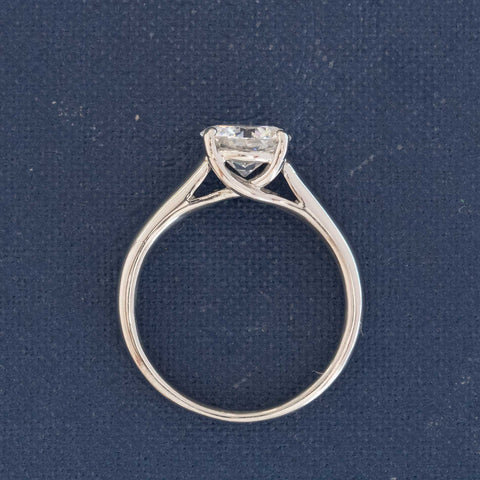1.19ct Transitional Cut Diamond Solitaire, GIA E VS1