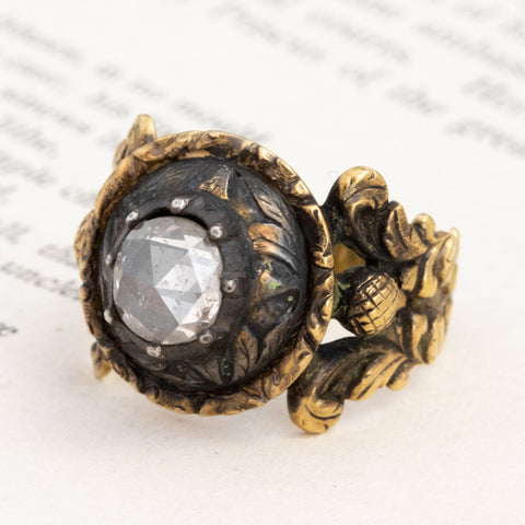 1.20ct Georgian Rose Cut Diamond Ring