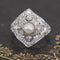 1.20ctw Edwardian Old European Cut & Pearl Dome Ring