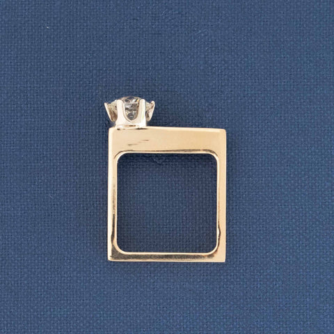 1.21ct Vintage Old European Cut Diamond Solitaire, GIA L VS2