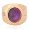 12.36ctw Vintage Star Ruby & Diamond Dome Ring