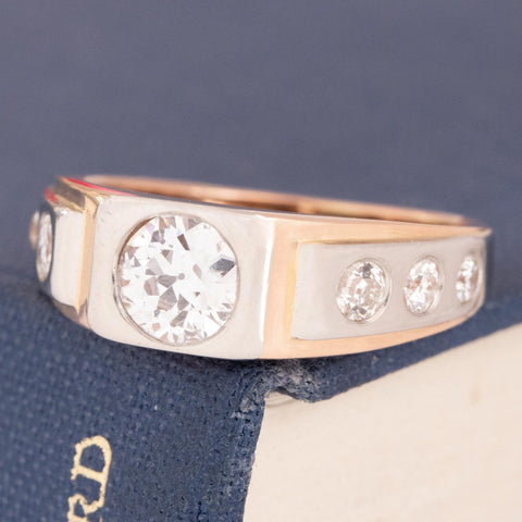 1.23ctw Vintage Old European Cut Diamond Ring by Boucheron Paris