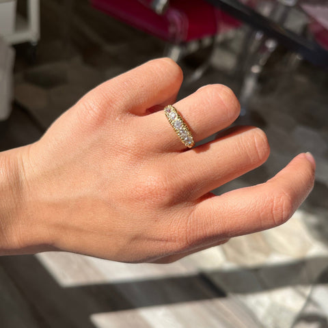 1.25ctw Antique Old Cut Diamond 5-Stone Band