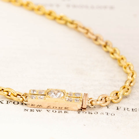 .97ctw Antique Diamond Clasp Necklace