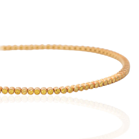1.25ctw Fancy Yellow Diamond Tennis Bracelet, by Martin Katz