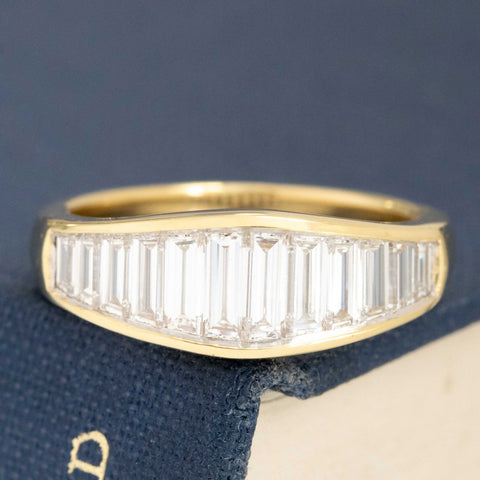 1.25ctw Graduated Baguette Cut Diamond Band