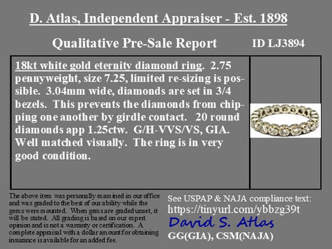 1.25ctw Round Cut Diamond Eternity Band