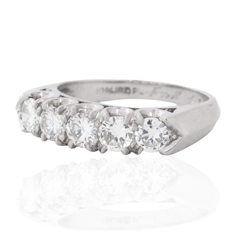 1.25ctw Vintage Round Brilliant Diamond 5-Stone Band