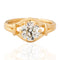 1.26ct Old European Cut Diamond Scroll Solitaire, GIA