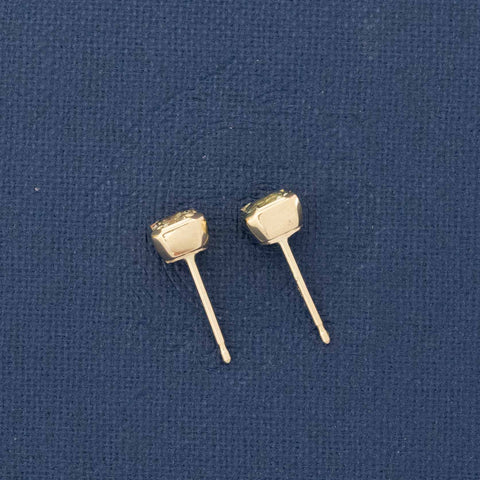 1.26ctw Sapphire Bezel Stud Earrings