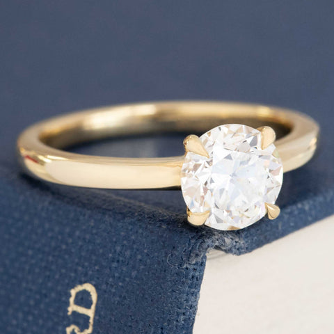 1.27ct Transitional Cut Diamond Solitaire, GIA J VS1