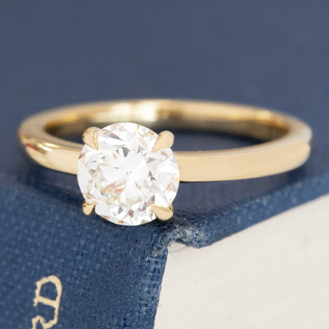 1.27ct Transitional Cut Diamond Solitaire, GIA J VS1