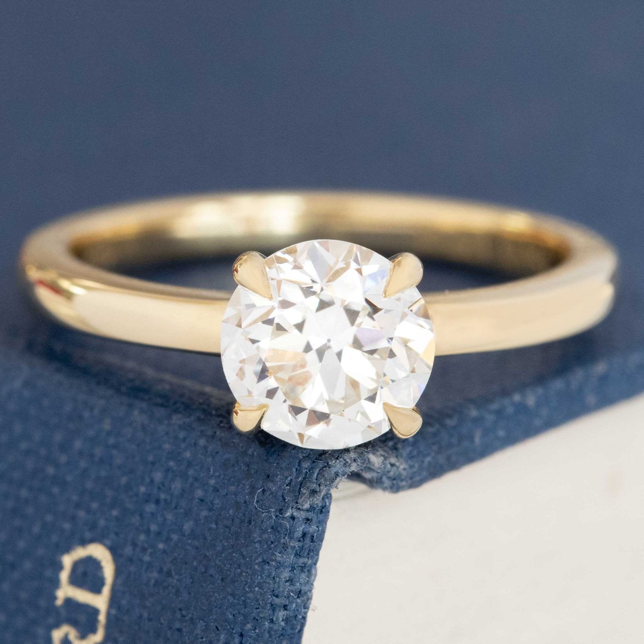 1.27ct Transitional Cut Diamond Solitaire, GIA J VS1