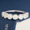 Historic style 1.27ctw Old European Cut Diamond Bezel Half-Hoop Band wedding band with Old European Cut Diamonds, unique heirloom in platinum