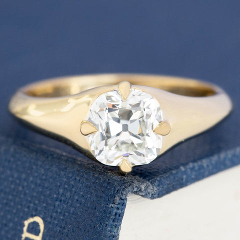 1.28ct Cushion Cut Diamond Solitaire, GIA J VS1
