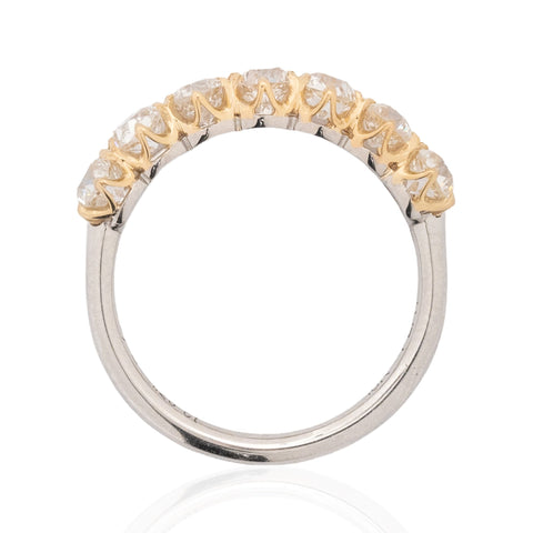 1.28ctw Old European Cut Diamond 7-Stone Band