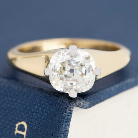 1.29ct Cushion Cut Diamond Solitaire, GIA J VS2