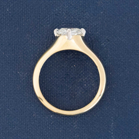 1.29ct Cushion Cut Diamond Solitaire, GIA J VS2