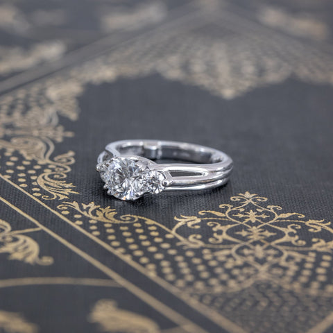1.30ctw (est) 3-stone Ring by A. Jaffe