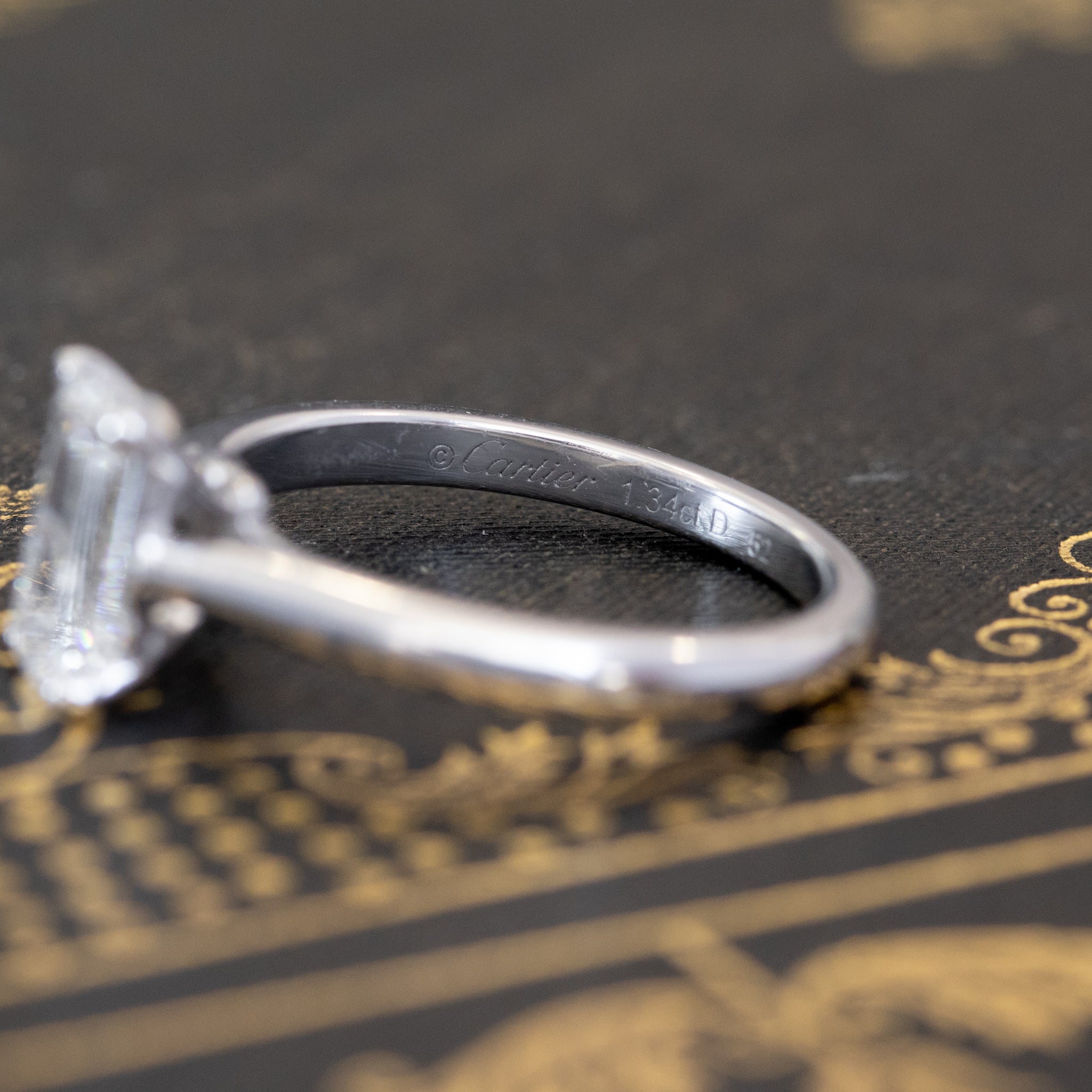 Cartier diamond solitaire ring sales