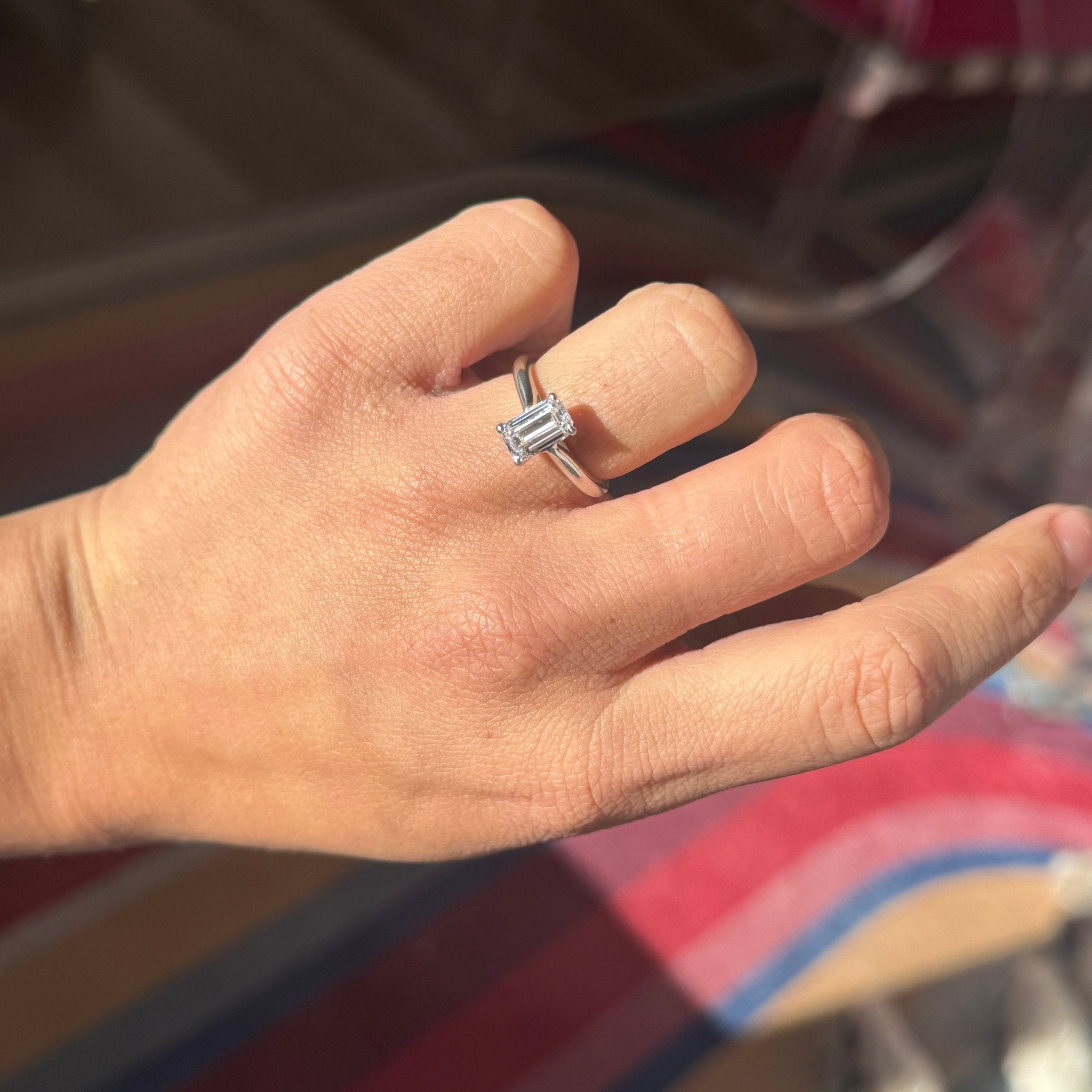 1.34ct Vintage Emerald Cut Diamond Solitaire by, Cartier GIA D