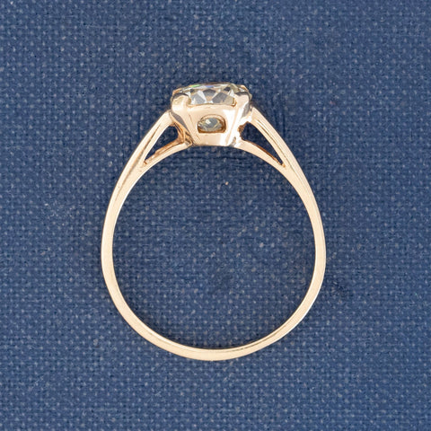 1.37ct Vintage Old European Cut Diamond Solitaire