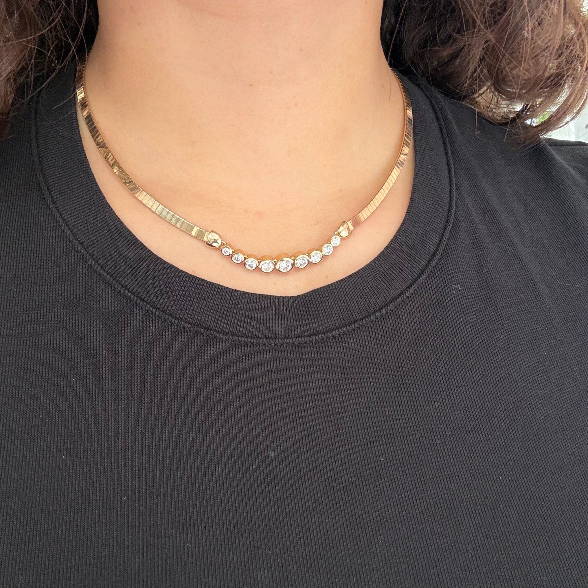 1.38ctw Vintage Diamond Collar